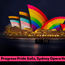 A giant rainbow rises for Sydney WorldPride