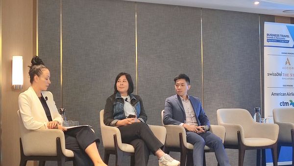 From left: Koreen Barbara, global travel manager, McDonald’s; Adrianna Nainggolan, APAC travel manager, Autodesk; Kenji Soh, director of global travel (APAC), Bain & Company