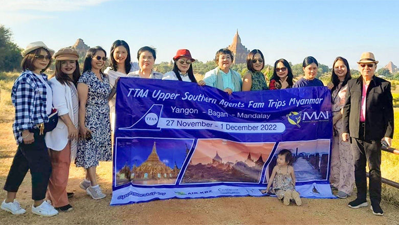 Oversea travel agents and social influencers from Vietnam and Thailand visited Bagan on these Myanmar fam trips.